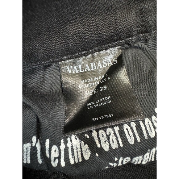 Valabasas Mens Black Distressed Skinny Jeans 29 Buttonfly Designer Denim - Picture 7 of 10